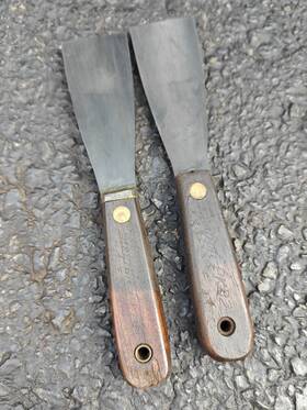 Pk32-pk33 Snap-on Tools Usa 2pc Gasket Scraper Wood Handle Pk32 Pk33 Vintage Pk32-pk33 Snap-on Tools Usa 2pc Gasket Scraper Wood Handle Pk32 Pk33 Vintage