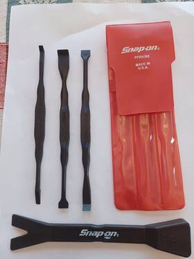 Ppbn300 Snap-on Tools Micro Angle Nylon Non Maring Light Duty Pry Bar Set Pbn7