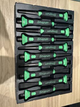Ppcsgl714g Snap-on 14 Pc Soft Grip Long Punch And Chisel Set Green -ppcsgl714g