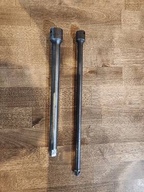 Pf-11 Snap-on Ps-12 1/2 Inch Drive 10 And 3/8 12 Lock Pin Impact Extensions