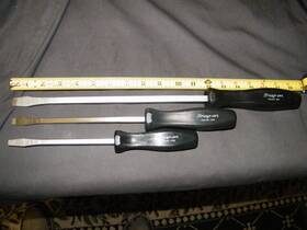 Sdd412 Snap-on Sdd48 Sdd46 Tools Usa Black Hard Handle Square Shaft Screwdriver