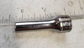 Sfm6 Snap-on Tools Usa 3/8 Inch Drive 6mm Metric 12 Point Deep Chrome Socket