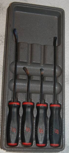 Sgsr4 Snap-on Sgsr1 Sgsr2 Sgsr3 4 Piece Red Soft Grip Seal Removal Tool Set Sgsr4 Snap-on Sgsr1 Sgsr2 Sgsr3 4 Piece Red Soft Grip Seal Removal Tool Set