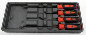 Sgsr104ao Snap-on Tools Usa 4pc Orange Soft Grip Seal Removal Tool Set