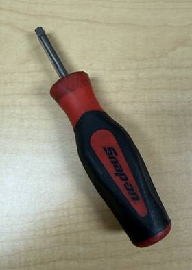 Sgt48 Snap-on 1/4 Inch Drive Soft Grip Standard Shank Driver Red