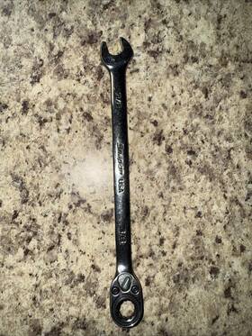 Soxrr12 Snap-on Usa 3/8 Inch Flank Drive Plus Ratcheting Combination Wrench No Nice