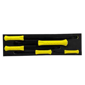 Spbsdc705f Snap-on Tools 5-piece Striking Prybar Demolition Chisel Set - Hi-viz