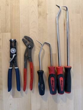 Snap-on Sqa1710b Snap-on And Knipex Hose Removal Tools