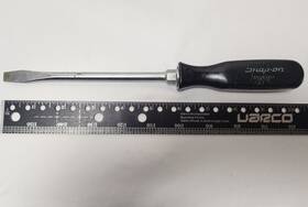 Ssd6 Snap-on 6 Inch Black Handle 3/8 Slotted Flat Tip Screwdriver