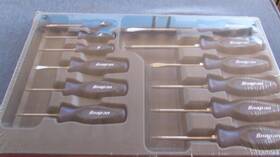 Ssdxw120bmb Snap-on Tools 12pc Soft Grip Blue Handle Screw/torq Driver Set #ssdxw120bmb