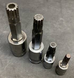 Stsm12a Snap On Stsm16e Ftsm10 Ftsm8e Tools 4pc Spline Triple Square Drive 12pt Socket Set 8mm 10mm 12mm 16mm