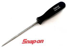 4asa Snap-on Tools Awl 7-1/4 Inch Long Black Hard Handle 4 Shank Vtg Usa Euc