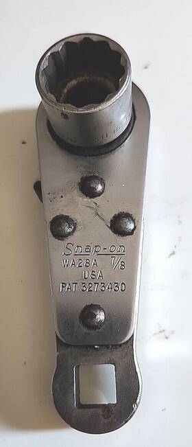 Wa28a Snap On 7/8 Inch Ratcheting 12 Point Alignment Tool Usa