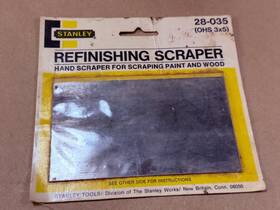 28-035 Stanley Vintage Cabinet Refinishing Scraper - For Wood And Paint 28-035 Stanley Vintage Cabinet Refinishing Scraper - For Wood And Paint