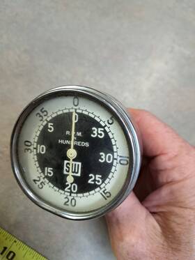 D-757 Stewart Warner Mechanical Hand Held Tachometer Gauge D-757 Stewart Warner Mechanical Hand Held Tachometer Gauge