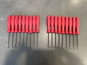Tekton Pnh90005 Hook And Pick Set 18-piece Pointed Blunt Automotive Picks - Usa Made