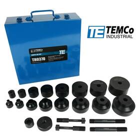 Th0370 Temco Industrial Dimple Die Set 8pcs 1/2 Inch 3/4 1 1-1/4 1-1/2 1-3/4 2 2-1/2 Actual Size