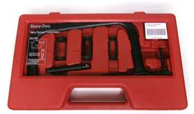 Ho-7002 Tusk Heavy Duty Valve Spring Compressor With 3 Collar Sizes And 2 Threads