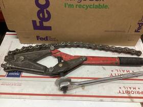 490-6 Wheeler Rex Cast Iron Pipe Chain Cutter Snapper 4906