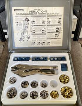 18-441 Work Shops Workshops Snap Shop Tool Set Rivet Hole Punch Grommet Centerpunch 18-441 Work Shops Workshops Snap Shop Tool Set Rivet Hole Punch Grommet Centerpunch