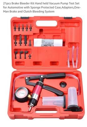 Ystool 764784965442 Hand Held Vacuum And Pressure Pump Brake Clutch Fluid Bleeder Tool Kit Oil Chang