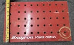 Snap On Tools Dealer Power Chisel Display Board SPP-135A, Nos. Fixed Price $45.00.