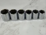 Bahco Usa Sae 3/8 Dr Socket Set Point Pc 7/8 13/16 3/4 11/16 5/8 9/16. Fixed Price $39.99.