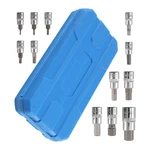 13 Pc Metric Hex Bit Socket Set 1/4 3/8 1/2 Drive Crv Steel 2-14MM Case. Fixed Price $24.71.