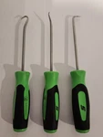 Snap On Tools Mini Pocket Pick Awl Set 3 Piece Green 6 Inch, 45 ,90 And Curved. Fixed Price $50.75.