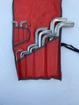 Snap On Tool Sae Hex Key Set Allen Wrench W/ Pouch Roll C84B Vtg Usa. Fixed Price $50.00.