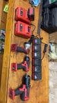 Snap On 18V 3/8,1/2 Impact And Flashlight 7 Batteries. Fixed Price $700.00.