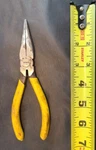 Vintage Kr Tools Needle Nose Pliers Drop Forged Yellow Handle 6.5" Taiwan. Fixed Price $7.99.