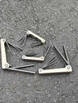 Snap On Tools Usa 4PC Metric Sae Folding Hex Key Wrench Set Metal. Fixed Price $49.99.