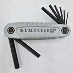 Vintage Craftsman Folding Hex Key Set - 46702 Metric Usa Made. Fixed Price $14.99.