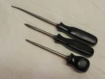 Snap-on 3 Piece 5ASA & 6ASA Black Hard Handle Scratch Awl Lot Usa. Fixed Price $69.99.
