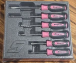 Snap On "soft Grip-pink" Screwdriver Set Instinct 6 Piece (new). Fixed Price $163.95.