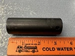 Pre-owned Snap-on SIMLM220 1/2" Drive 11/16" Point Deep Impact Socket Usa. Fixed Price $19.95.