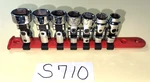 Mac Tools Piece 3/8 Drive Sae. Chrome Swivel Socket Set Point SXU76TR. Fixed Price $180.00.