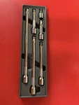 Snap-on 3/8" Chrome Knurled Extension Set Mixed Wobble And Plus. Fixed Price $149.00.