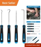 Compact Light Blue 4-PIECE Automotive Pick And Hook Tool Set Ergonomic Design. Fixed Price $8.09.