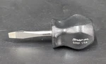 Snap On Flat Tip Stubby Hard Black Handle Grip Screwdriver SDD1 1/4''. Fixed Price $17.00.