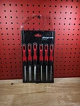 Snap-on Tools Nice SGFMN106 Red 6-PIECE Soft Grip Handle Miniature File Set. Fixed Price $121.99.