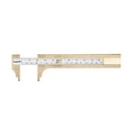 Kd Tool 2527 4" Brass Pocket Slide Caliper. Fixed Price $24.00.