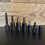 7PC Lot Matco Tools Torx & Hex Bit Sockets 1/4" 3/8" Drive, T30, T45, T47 Usa. Fixed Price $68.00.