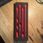 Snap Red Foam Organizer ONLY/9PC 3/8" Dr. Extension Adapter Set FM209EX01BR. Fixed Price $149.95.