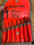 Snap On - DBH7 Piece Drill Bit Set Hex Shank Loc# 229. Fixed Price $49.99.