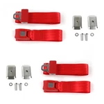 Ford Bronco 1978 - 1979 Standard 2PT Red Lap Bucket Seat Belt Kit W/ Bracketry. Fixed Price $151.95.