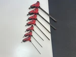 Mac Tools 7PC Bi-material T-handle Ball-end Hex Key Set Metric 2MM-10MM. Fixed Price $89.99.