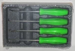 Snap-on Set ASA204BG *green Handles* New & Sealed! *hard Picks*. Fixed Price $86.95.