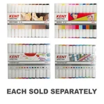 Kent Spectra Quality Graphic Design Dual Tip Alcohol-based Marker Set 12 Pieces. Fixed Price $62.95.